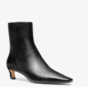 MICHAEL KORS Cosmo Leather Kitten Boot size 8 new pointed toe bootie